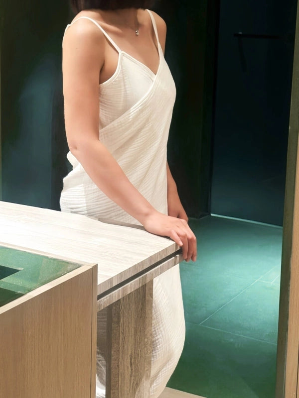 Asciugamano da bagno con spalline da donna