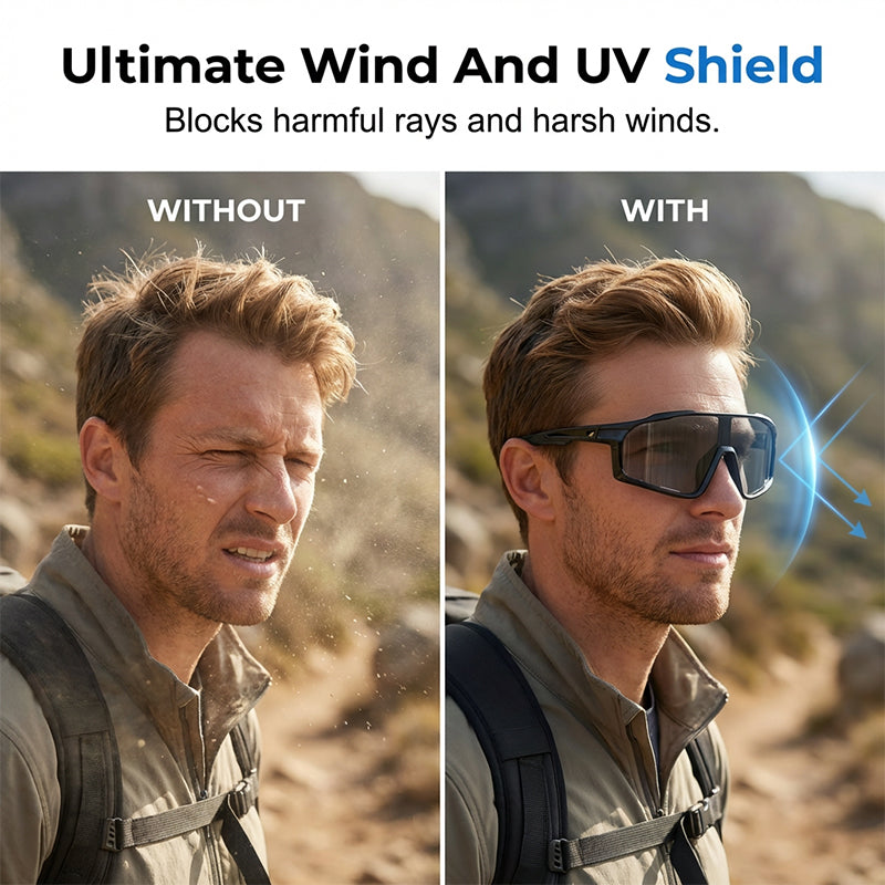 Occhiali da ciclismo fotocromatici con protezione UV400