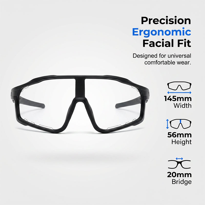 Occhiali da ciclismo fotocromatici con protezione UV400