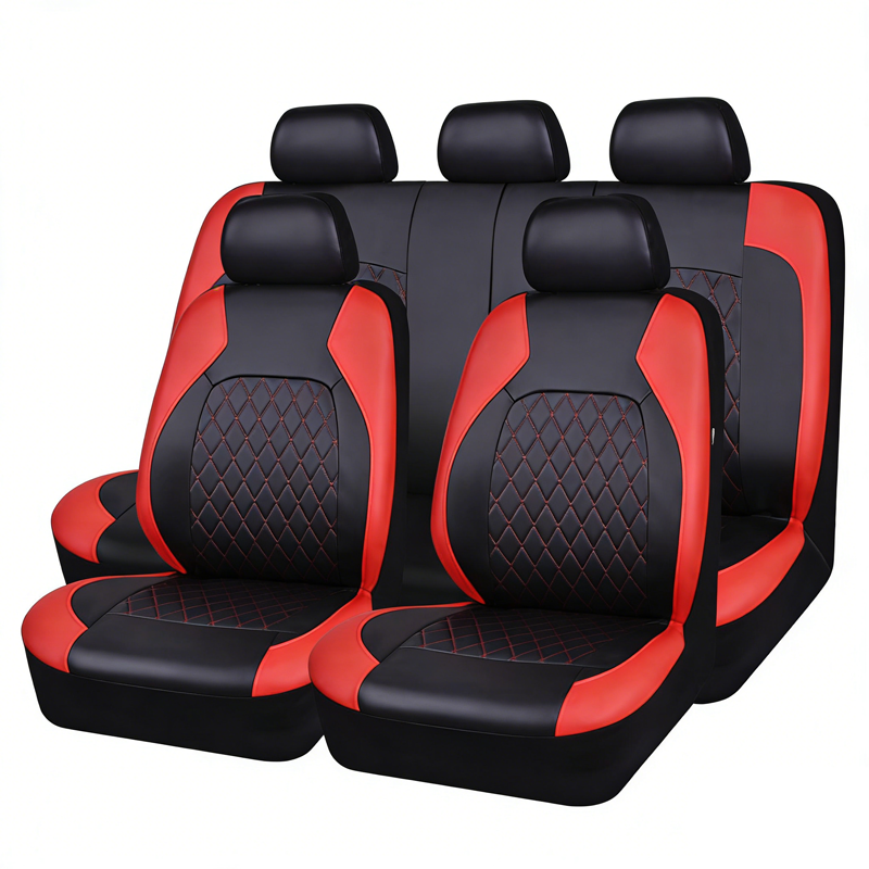 🔥Oltre 50.000 Venduti 🚗 Set 9 Pezzi Coprisedili in Ecopelle Trapuntata – Accessorio per Interni Auto ⏰