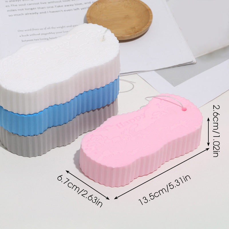 🛁Spugna da bagno morbida in PVA✨Texture delicata sulla pelle, anche quella sensibile. Altamente elastica, doppia superficie per pulire sporco e sudore. Si asciuga velocemente, senza cattivi odori.