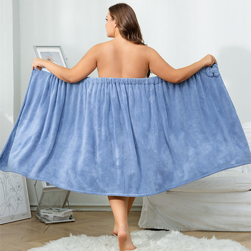 ✨50% DI SCONTO ORA! ✨Set da 2 pezzi con telo bagno indossabile e cuffia asciugacapelli, extra large, morbidi e assorbenti