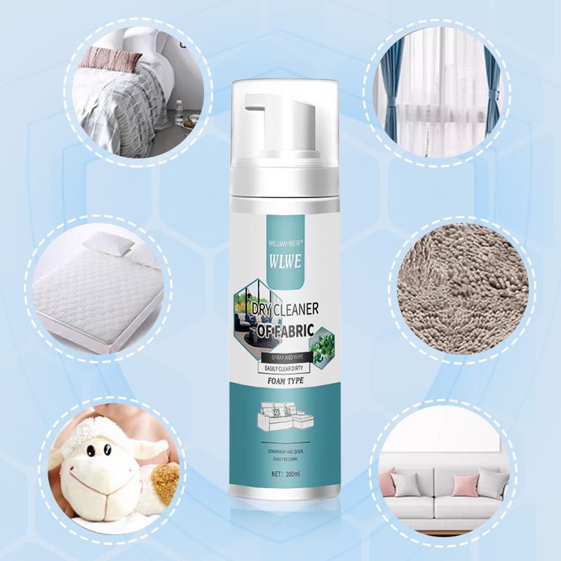 Potente detergente in schiuma per tessuti