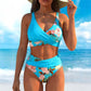 🌺👙 Bikini a vita alta con stampa floreale – Effetto valorizzante e snellente, stile vacanziero delicato✨✅
