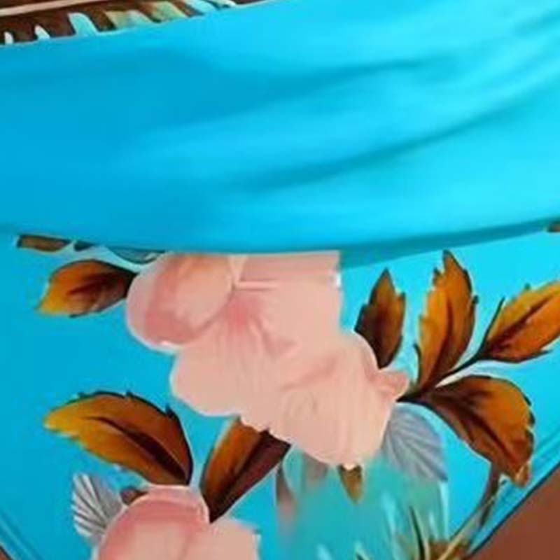 🌺👙 Bikini a vita alta con stampa floreale – Effetto valorizzante e snellente, stile vacanziero delicato✨✅
