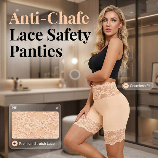 Mutandine di sicurezza in pizzo elasticizzato da donna