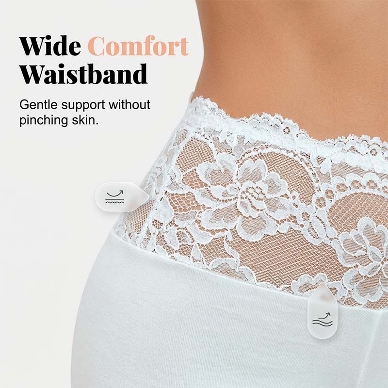 Mutandine di sicurezza in pizzo elasticizzato da donna