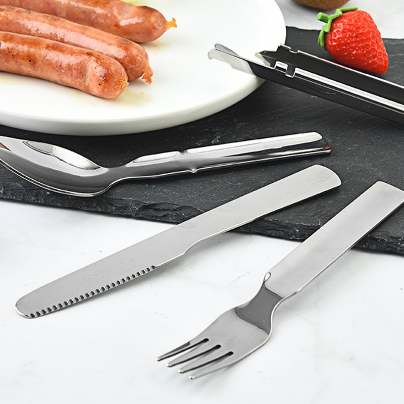 Set di posate portatile 4 in 1 in acciaio inox