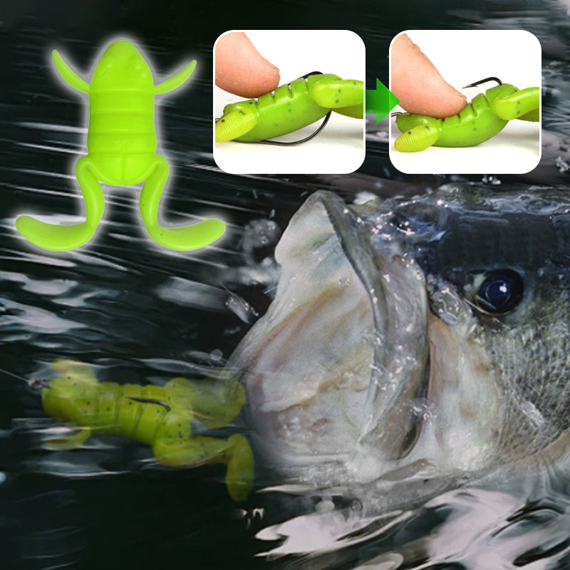 Esca da pesca a forma di rana bionica