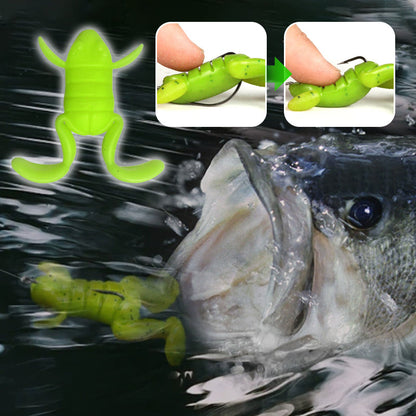 Esca da pesca a forma di rana bionica