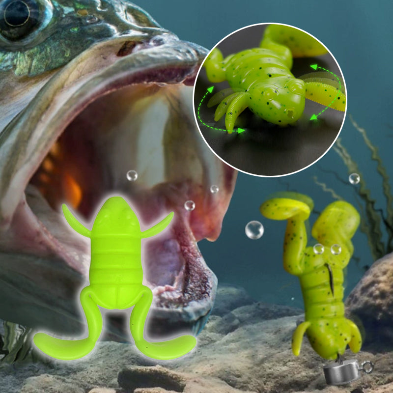 Esca da pesca a forma di rana bionica