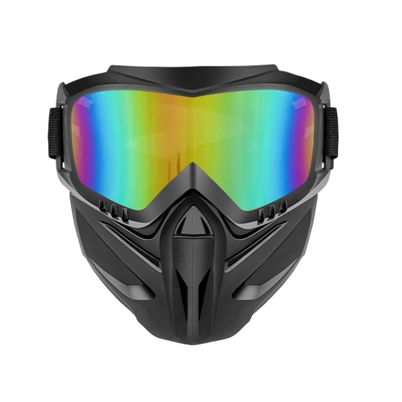 Maschera Integrale Protettiva con Occhiali Staccabili