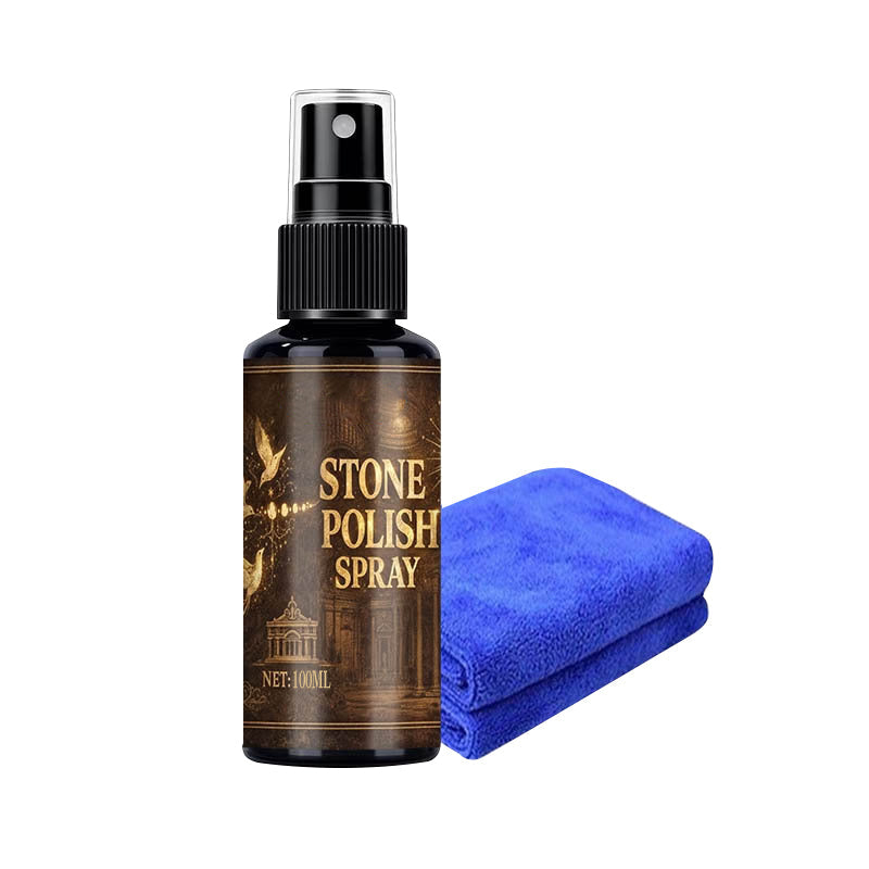 🏛️ Spray detergente per lapidi + panno in microfibra – Rimuove muschio e sporco – Pagamento in contrassegno 🔥✨