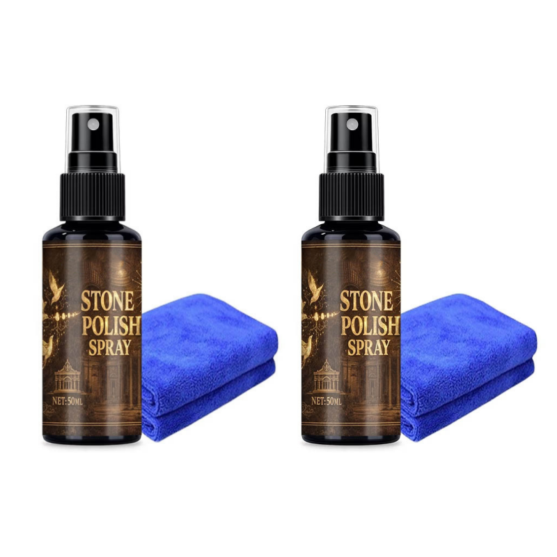 🏛️ Spray detergente per lapidi + panno in microfibra – Rimuove muschio e sporco – Pagamento in contrassegno 🔥✨
