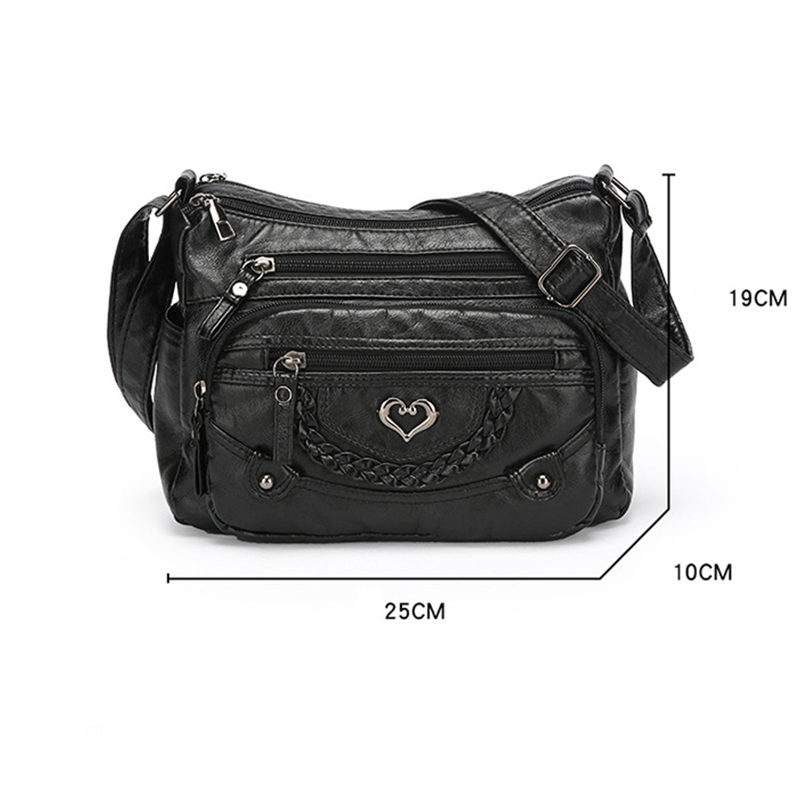 🎁 Novità 2026 – Sconto del 50% 💥 Borsa a tracolla da donna in morbida ecopelle PU, multitasche