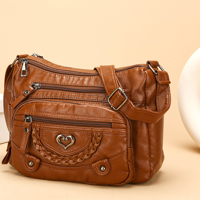 🎁 Novità 2026 – Sconto del 50% 💥 Borsa a tracolla da donna in morbida ecopelle PU, multitasche