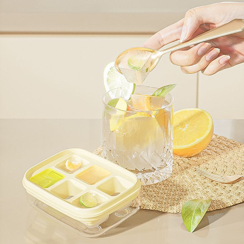 Stampo per cubetti di ghiaccio mini a 6 scomparti, sicuro per alimenti e facile da staccare