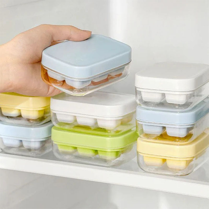 Stampo per cubetti di ghiaccio mini a 6 scomparti, sicuro per alimenti e facile da staccare