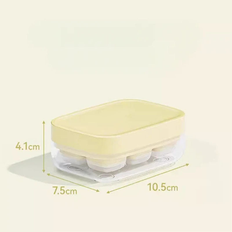 Stampo per cubetti di ghiaccio mini a 6 scomparti, sicuro per alimenti e facile da staccare