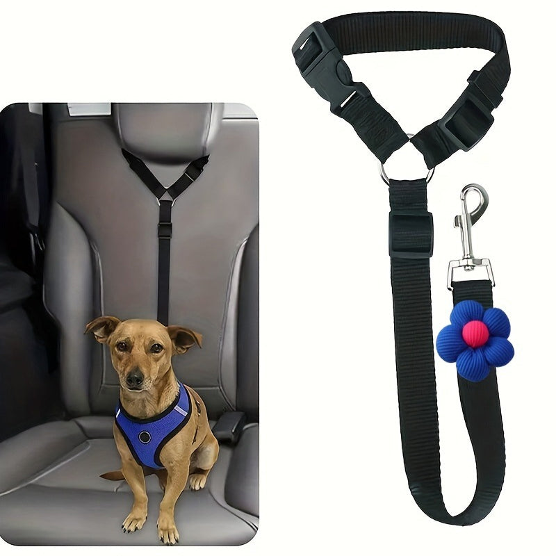 Cintura di sicurezza 2 in 1 per cani e guinzaglio da passeggio