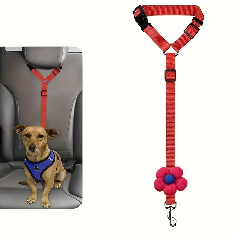 Cintura di sicurezza 2 in 1 per cani e guinzaglio da passeggio