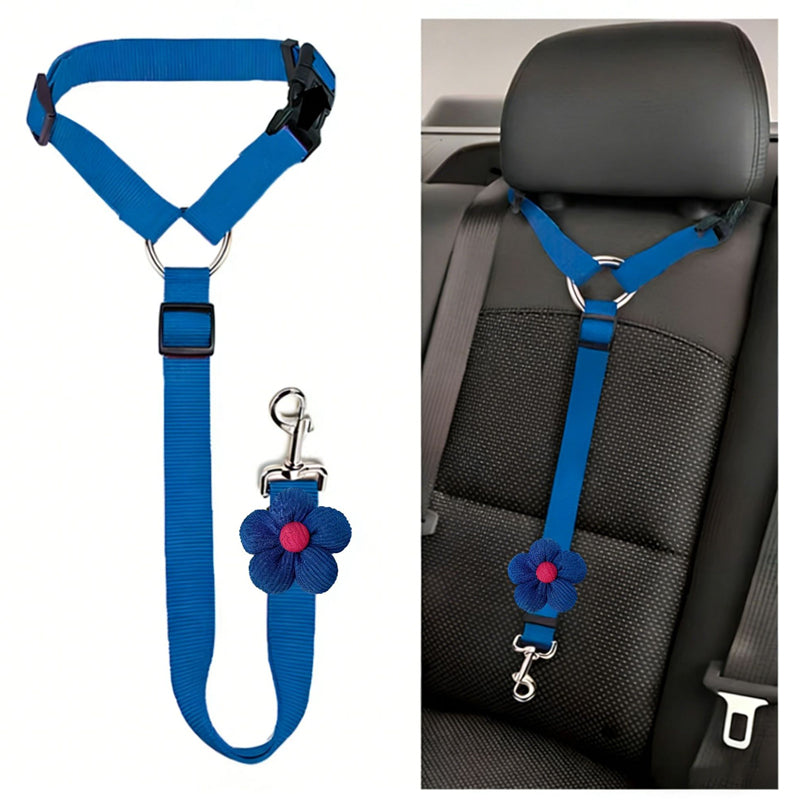 Cintura di sicurezza 2 in 1 per cani e guinzaglio da passeggio