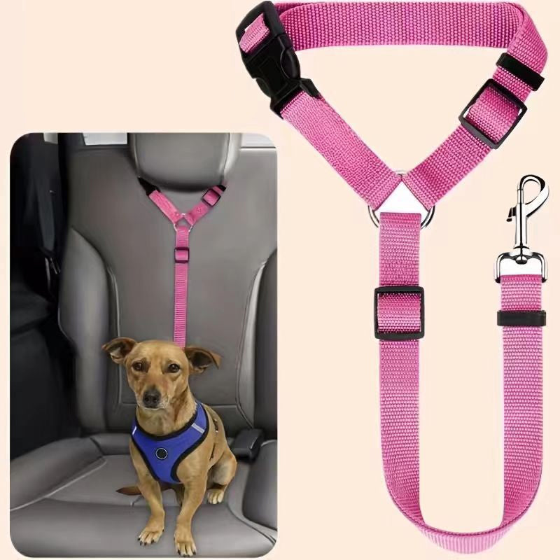 Cintura di sicurezza 2 in 1 per cani e guinzaglio da passeggio