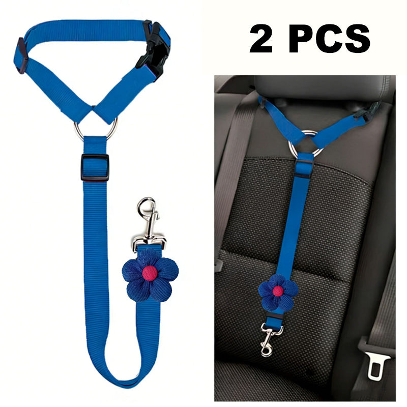 Cintura di sicurezza 2 in 1 per cani e guinzaglio da passeggio