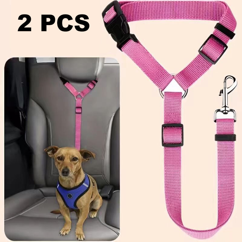 Cintura di sicurezza 2 in 1 per cani e guinzaglio da passeggio
