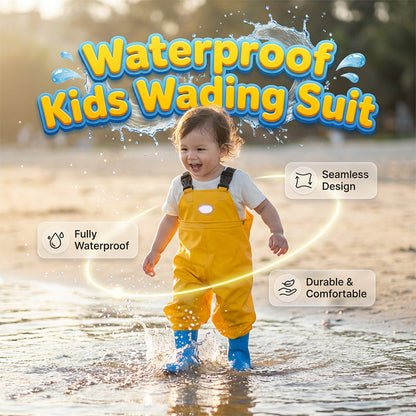 Waders a Salopette Impermeabili per Bambini con Stivali