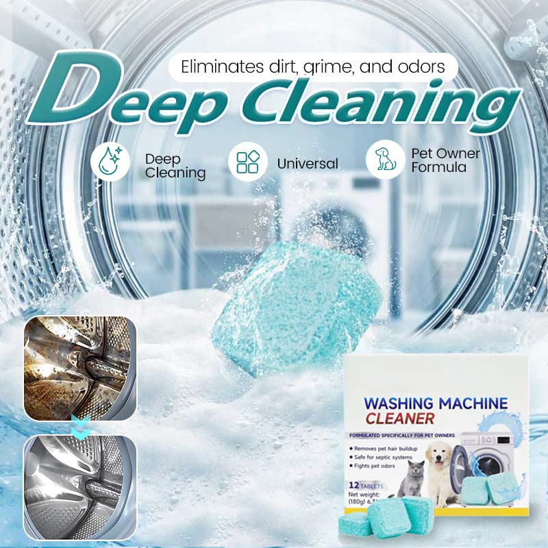 🧺🧼 Compresse per la pulizia e il rinfresco della lavatrice – elimina cattivi odori e residui di calcare! ✨💧