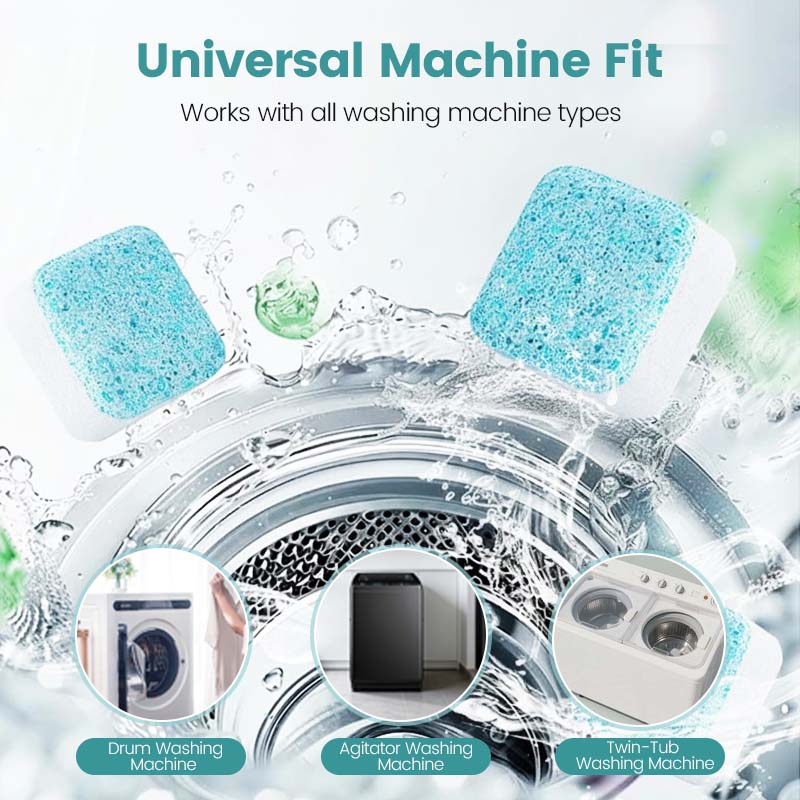 🧺🧼 Compresse per la pulizia e il rinfresco della lavatrice – elimina cattivi odori e residui di calcare! ✨💧