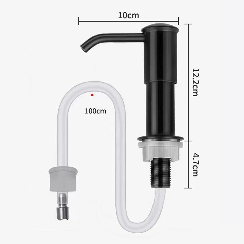 ⏰SCONTO DEL 50% A TEMPO LIMITATO! 🧼🚰 Basta cercare quella scomoda bottiglia di sapone: questo dispenser integrato eroga il sapone quando serve, senza ingombro né fuoriuscite. 🍽️