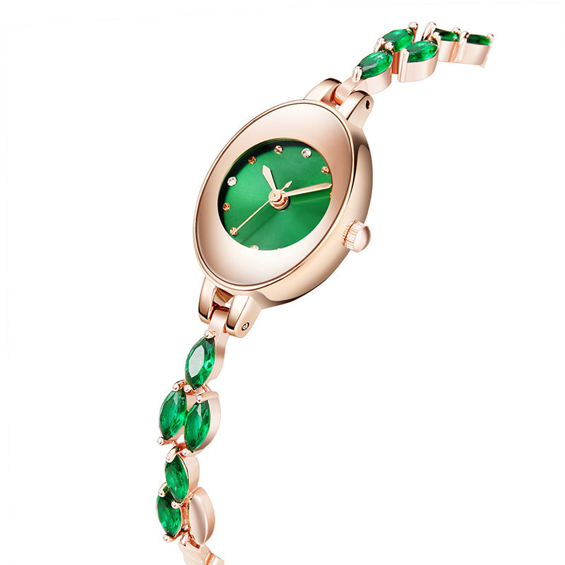 Orologio da polso da donna con zirconi colorati