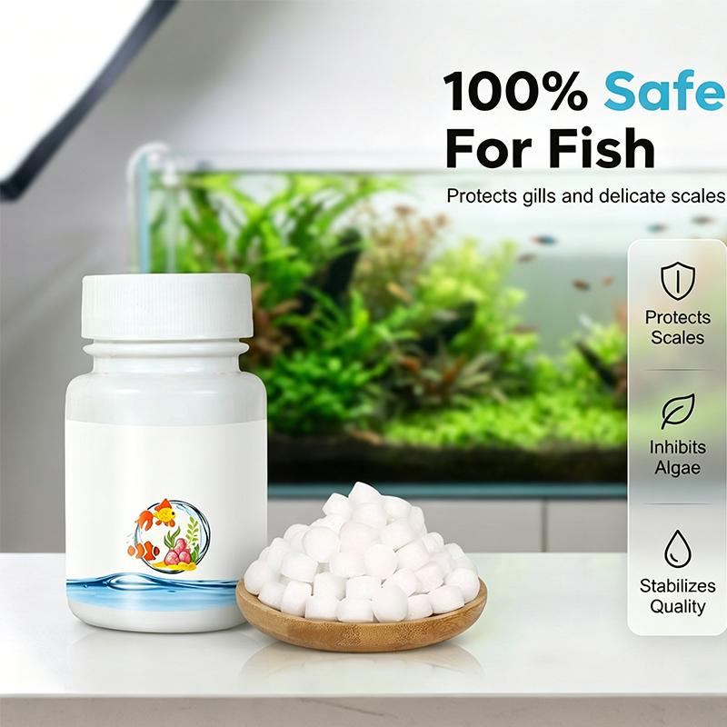 ✨Pastiglie decloranti per acquario🐟Confezione da 50g, rimuovono rapidamente il cloro dall’acqua del serbatoio. Proteggono le branchie dei pesci, riducono lo stress, facili da dosare.