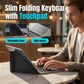 Tastiera Pieghevole Ultra Sottile con Touchpad e Supporto Integrato