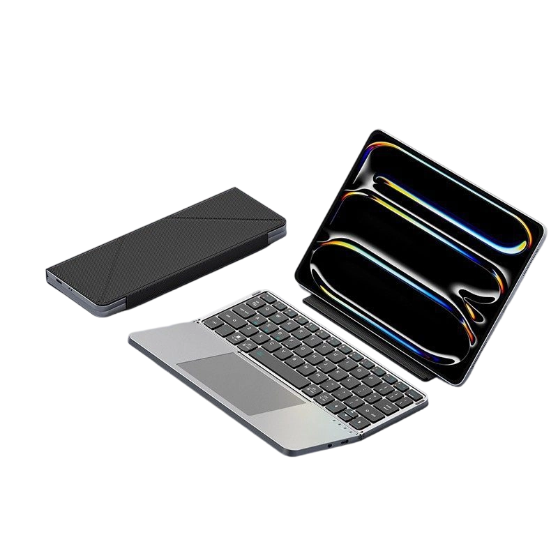 Tastiera Pieghevole Ultra Sottile con Touchpad e Supporto Integrato