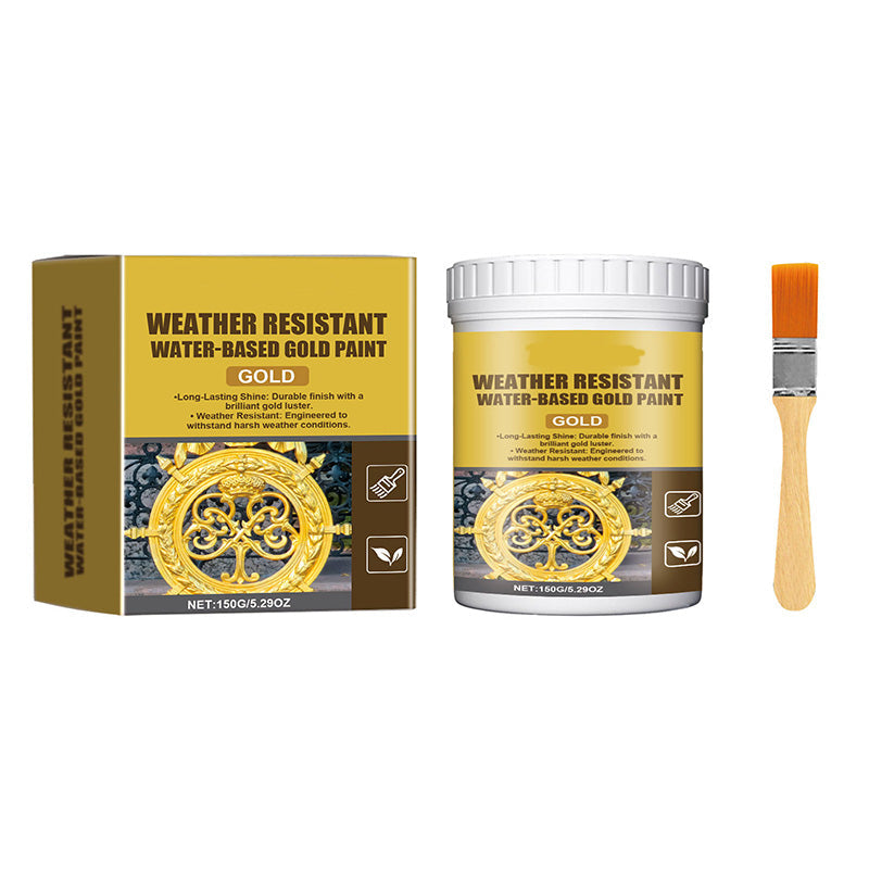 Vernice dorata a base d'acqua resistente alle intemperie