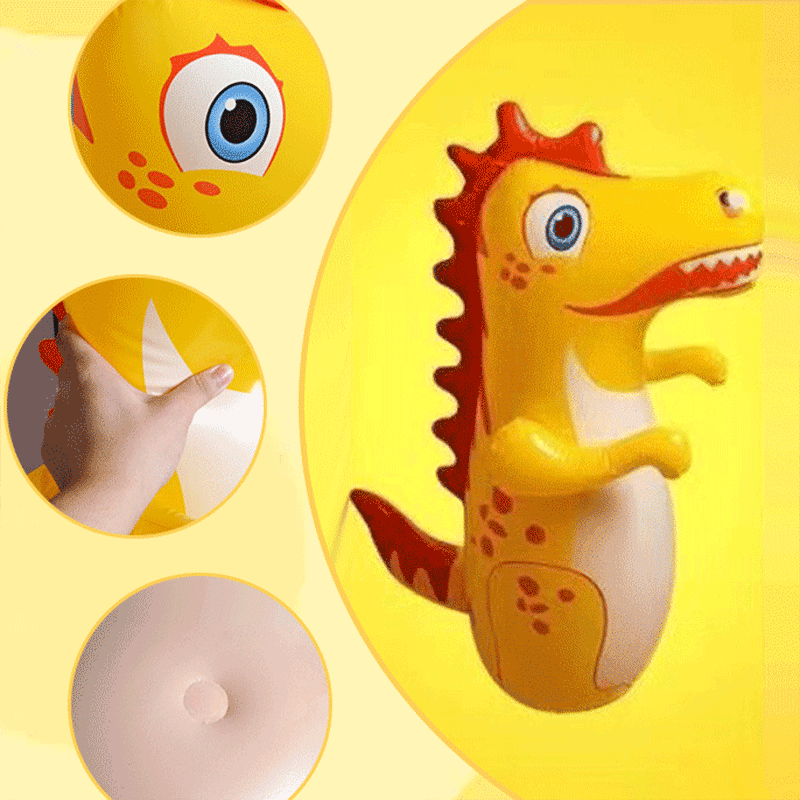Sacco da Boxe Gonfiabile a Forma di Dinosauro per Bambini