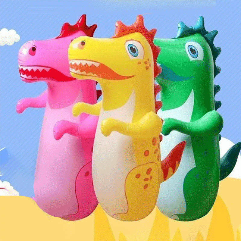 Sacco da Boxe Gonfiabile a Forma di Dinosauro per Bambini