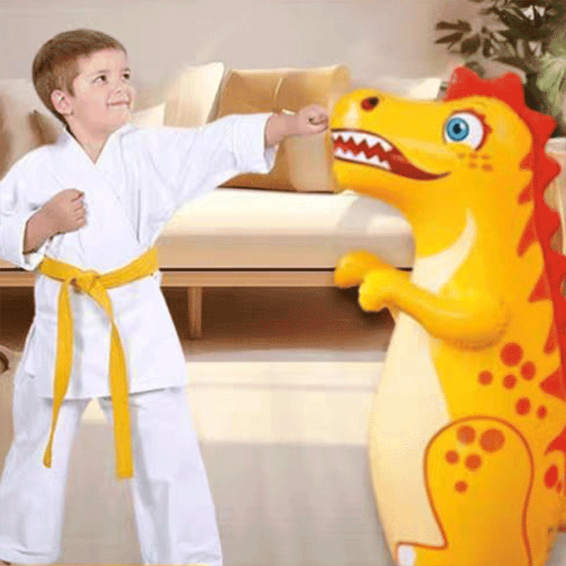 Sacco da Boxe Gonfiabile a Forma di Dinosauro per Bambini