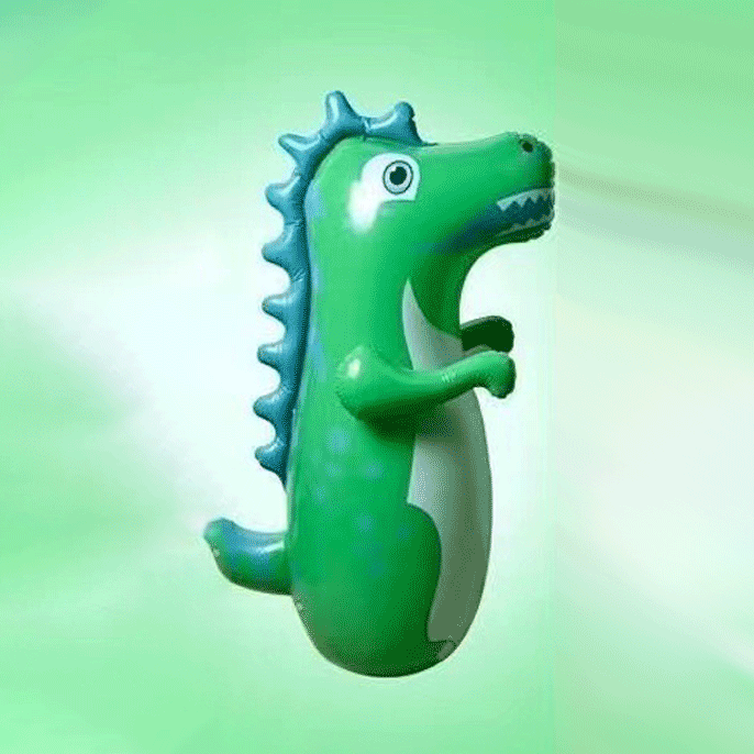 Sacco da Boxe Gonfiabile a Forma di Dinosauro per Bambini