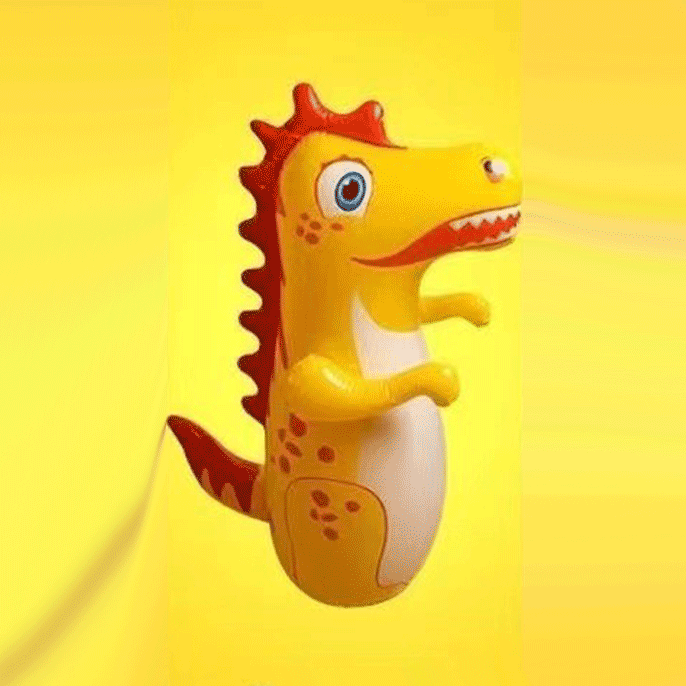 Sacco da Boxe Gonfiabile a Forma di Dinosauro per Bambini