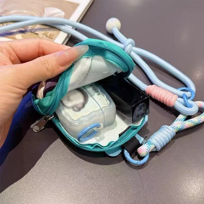 Mini zaino con custodia per cordino
