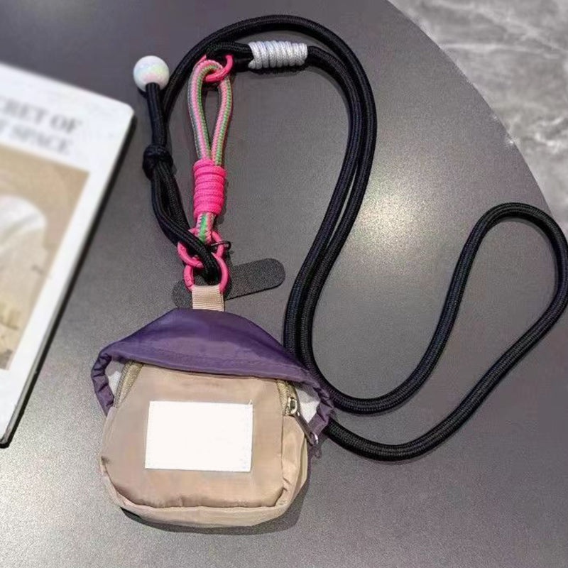 Mini zaino con custodia per cordino