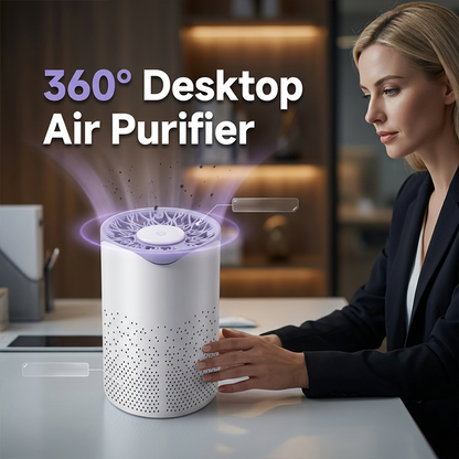 Purificatore d'Aria da Tavolo 360° con Alimentazione USB