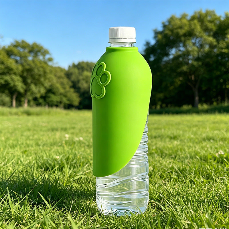 Borraccia Pieghevole in Silicone per Cani con Dispenser d’Acqua