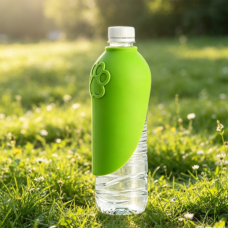 Borraccia Pieghevole in Silicone per Cani con Dispenser d’Acqua