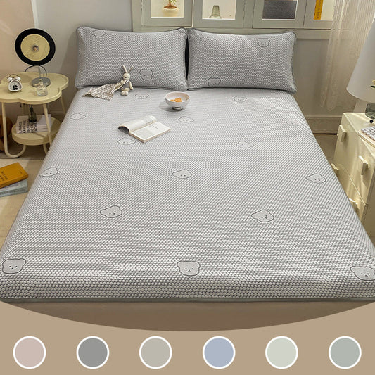 Set Letto 3 Pezzi Traspirante in Jacquard con Simpatici Orsetti