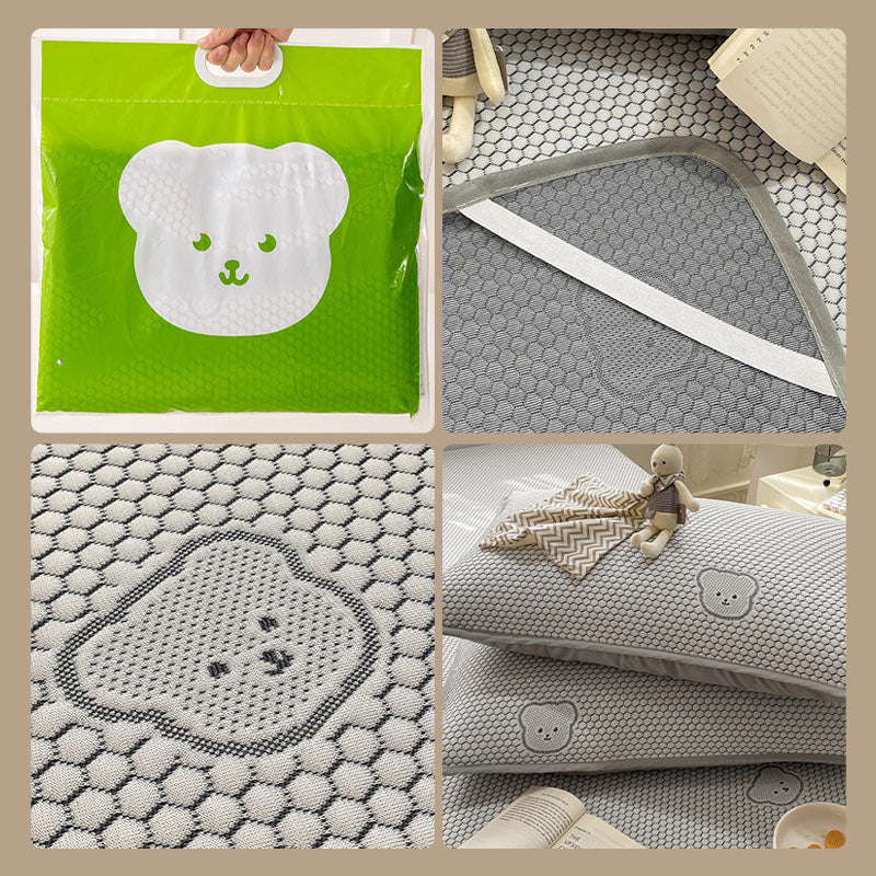 Set Letto 3 Pezzi Traspirante in Jacquard con Simpatici Orsetti